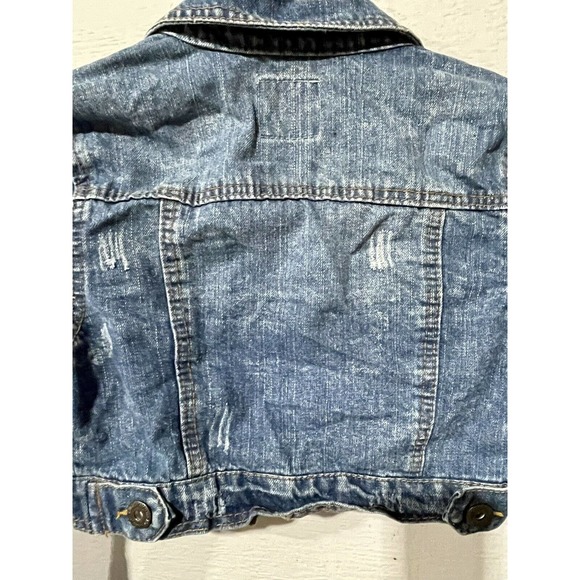 Highway Jeans Cropped Distressed Jacket Size S Denim ⭐ - Picture 8 of 8